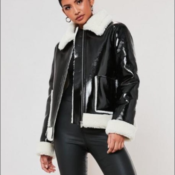 Vinyl moto jacket - Picture 2 of 7